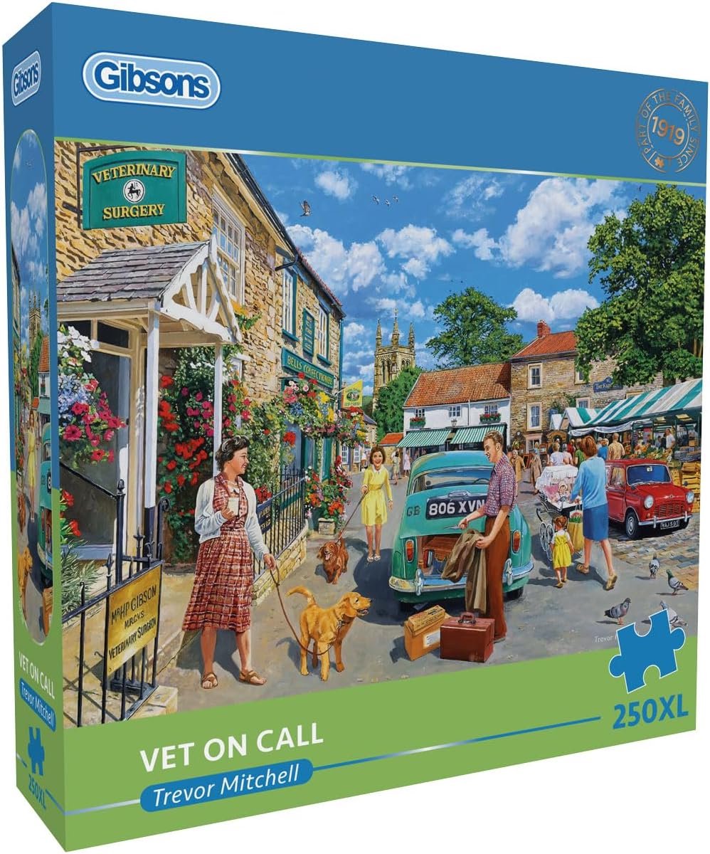 Gibsons – Tierarzt auf Abruf – Trevor Mitchell – 250 XL-Teile – 48 x 34 cm – Puzzle für Erwachsene
