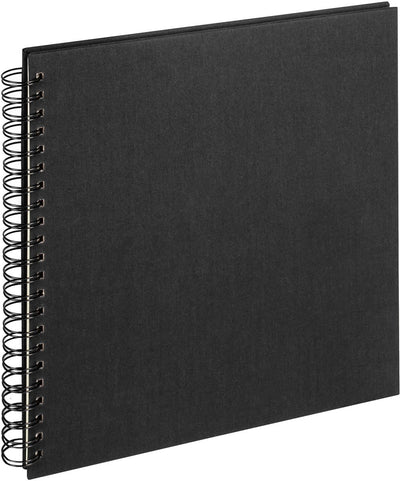 Walther SA-510-B Stoff - Spiralalbum - Größe 30 x 30 cm - Schwarz