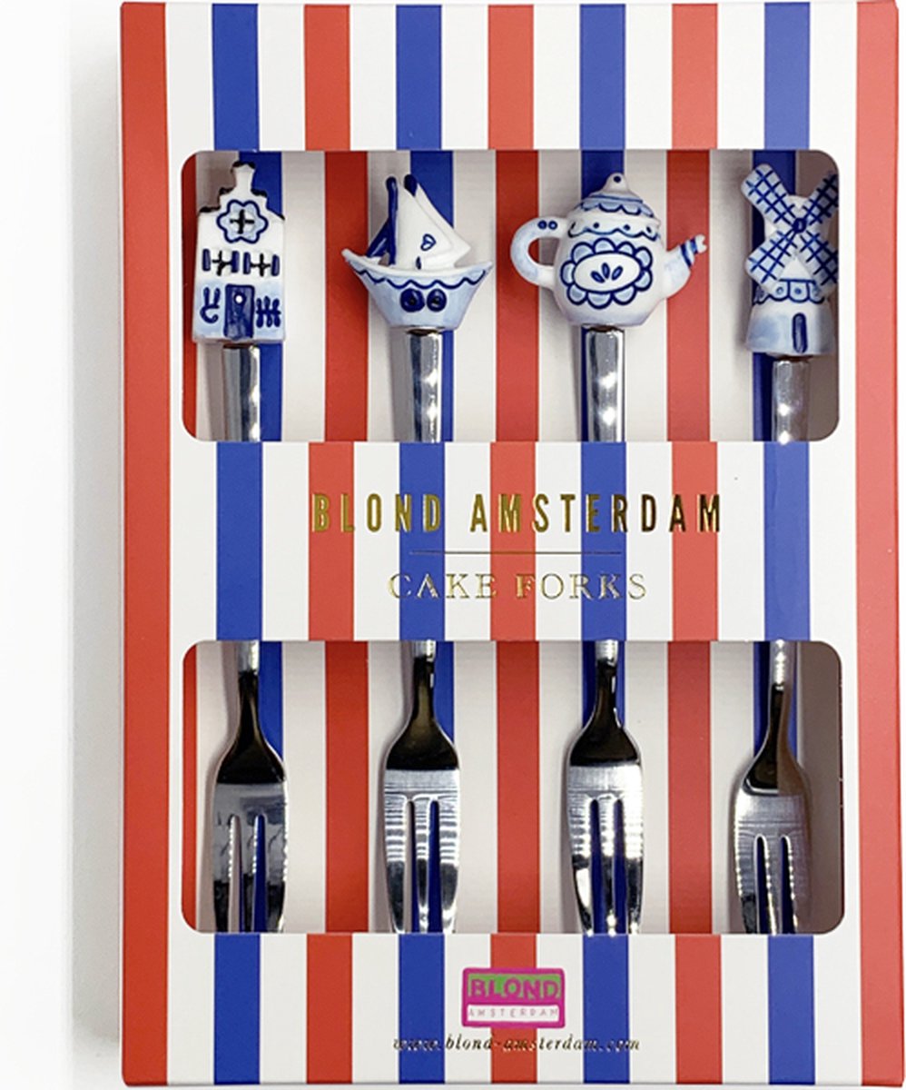 Blondes Amsterdam, Delfter Blond: Gabeln, 4er-Set
