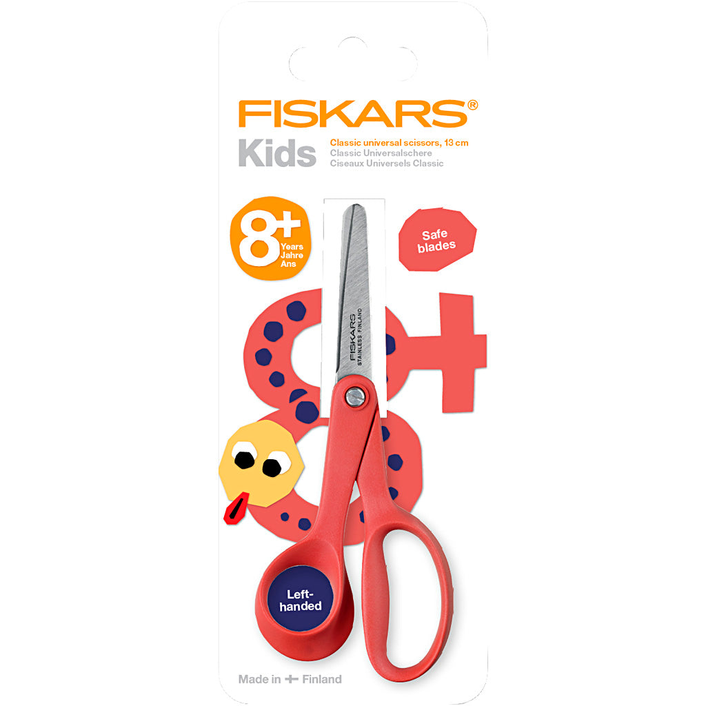 Fiskars klassische Kinderschere, L: 14 cm, Linkshänder, 1 Stück