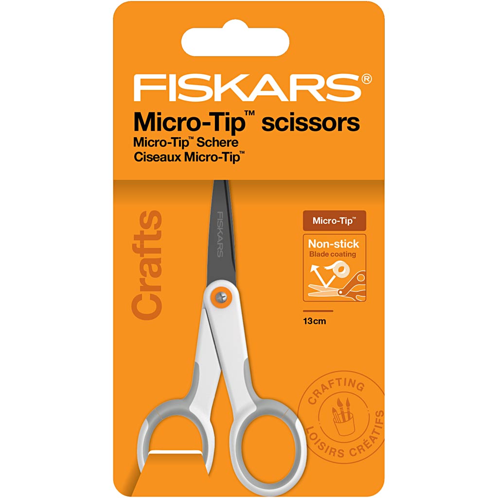 Fiskars Antihaft-Allgemeinschere, L: 12 cm, Rechtshänder, 1 Stück