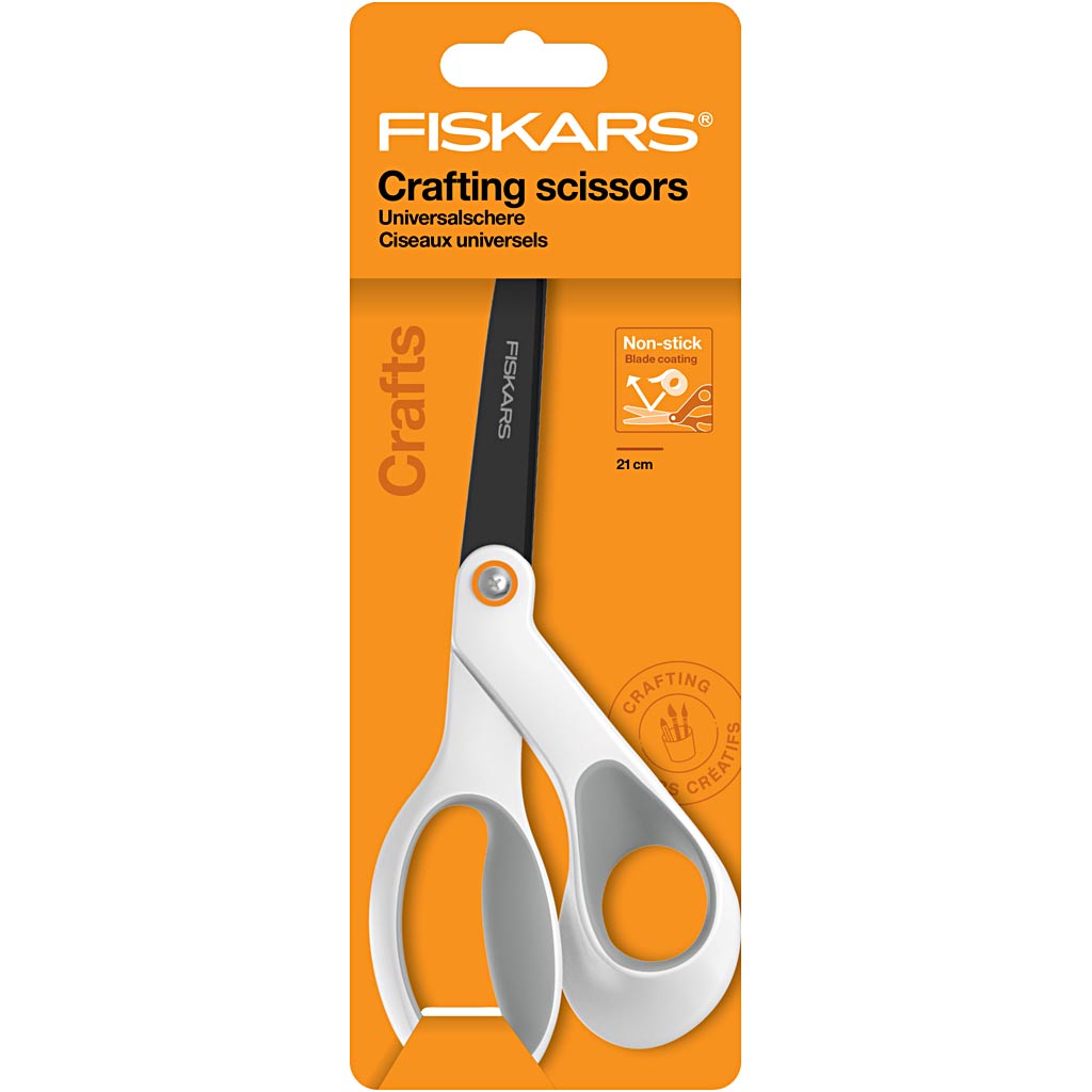 Fiskars non-stick general scissors, l: 21 cm, right-handed, 1 piece