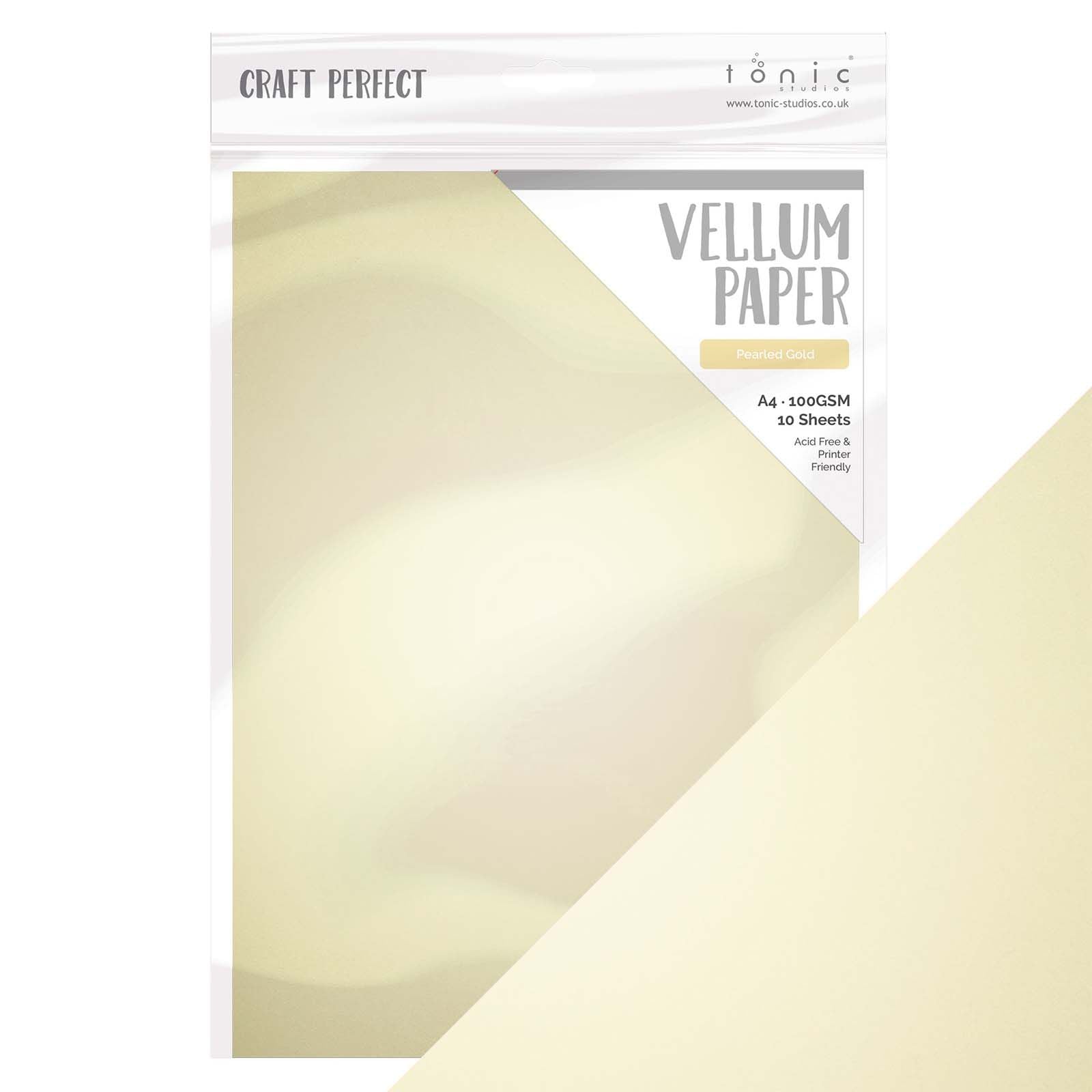 Tonic Studios • Pergamentpapier mit Perlmuttgold