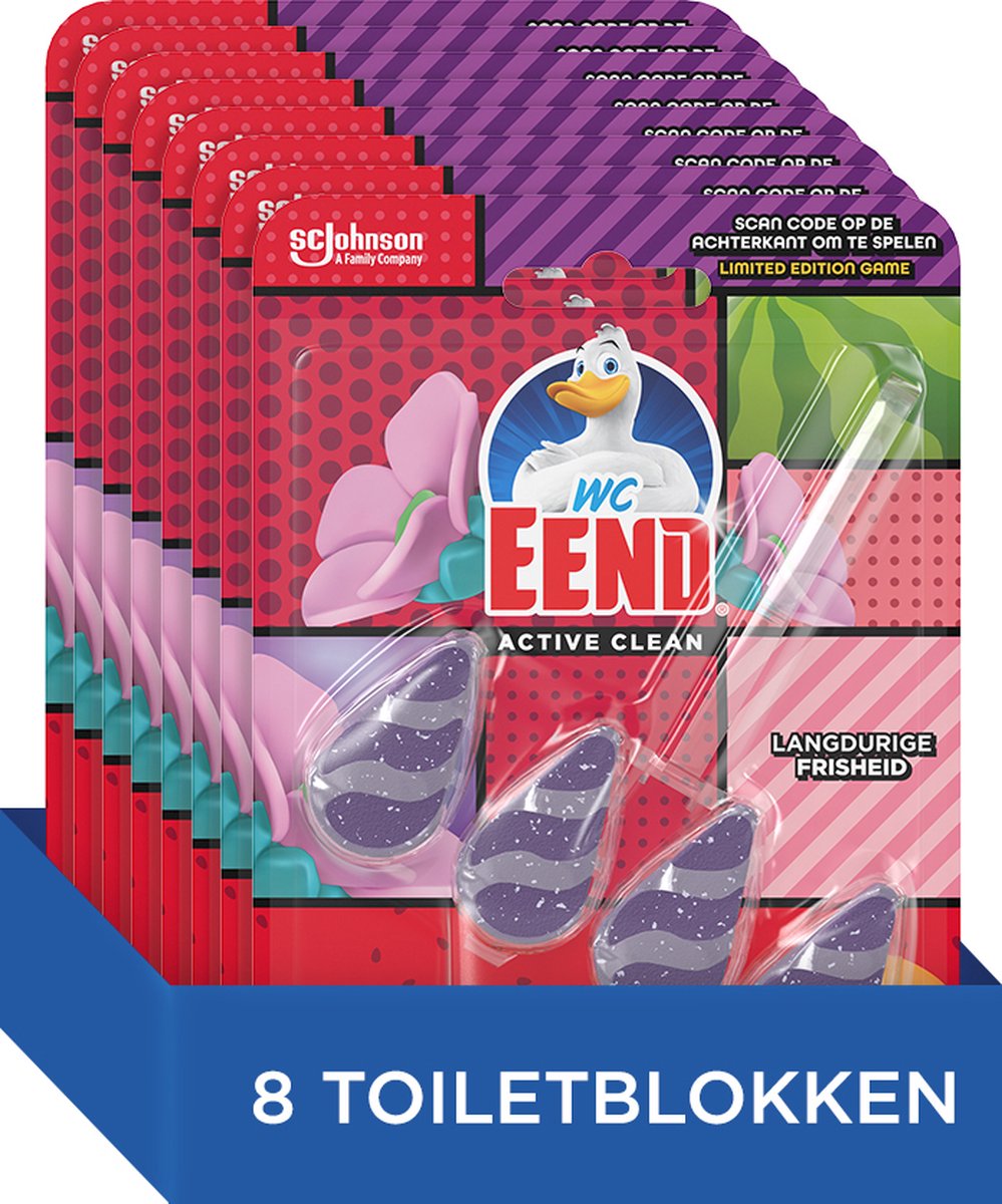 Toiletten-Enten-Toilettenblock, aktiv, sauber, tropisches Abenteuer