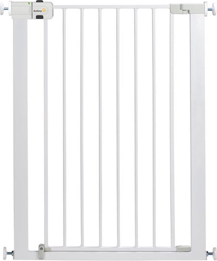 Safety 1st Easy Close Treppenschutzgitter – extra hoch – 73 auf 80 – erweiterbar – Klemmmontage – Metall weiß