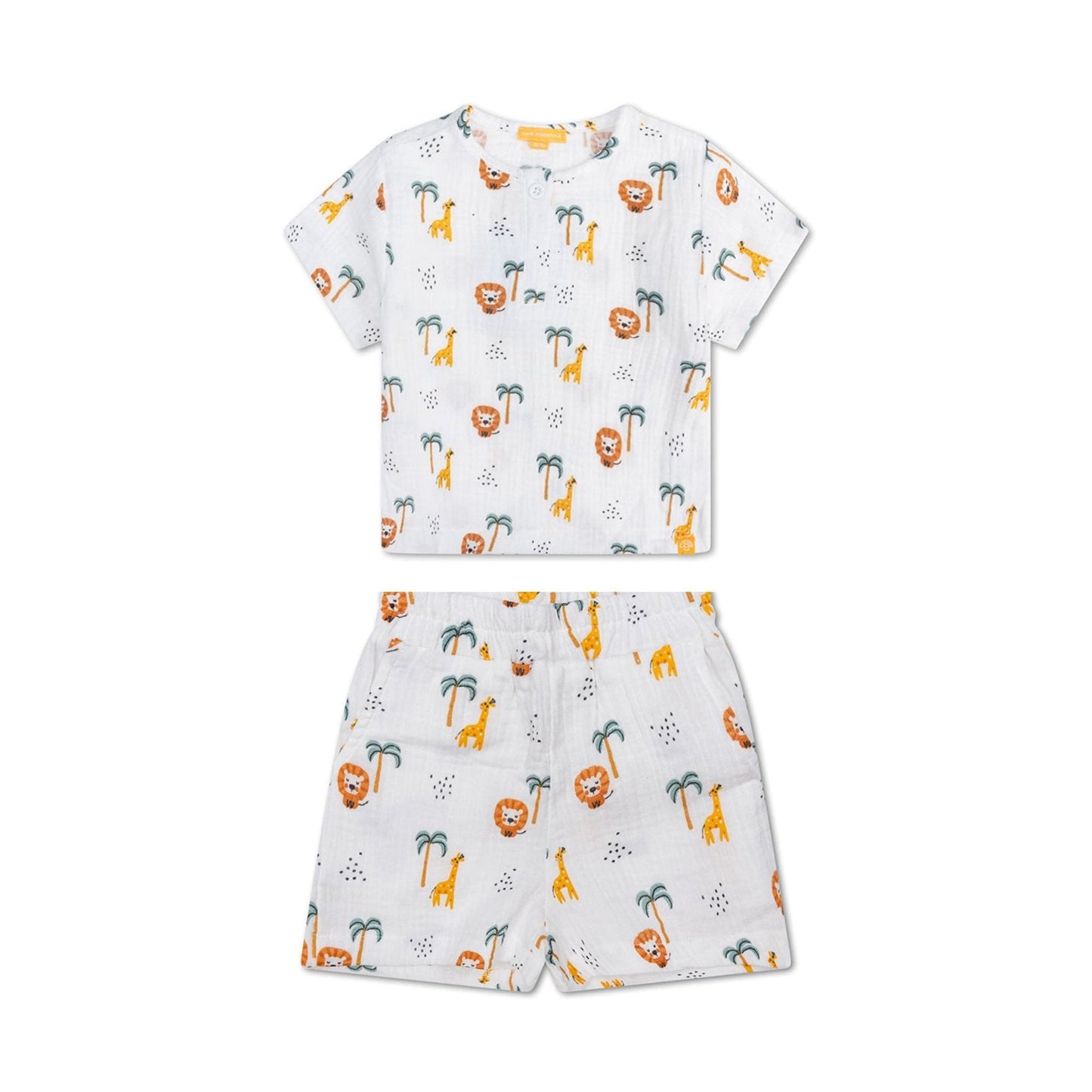 Dschungel | Multi -Colored Boys Set Beach - Musselin