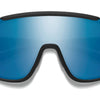Smith Brille Wildcat Matte Black Chromapop Polarisierter blauer Spiegel
