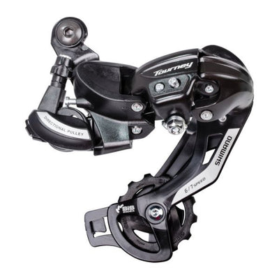 Shimano-Turnier TZ500 6-Gang Achter-Umwerfer. zur Bestätigung auf dem Umwerferpfad (Hanging Pack)