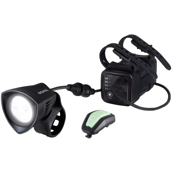 Sigma buster 2000 lumen helmlampe akku li-on ladegerät fernbedienung