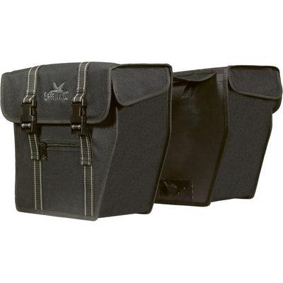 Greenlands Bag doppelt schwarz-schwarz. Größe 36x32x18 cm (2x) 40L. abgeschrägte Seiten
