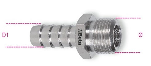 Beta 1918 FAR Link Schlauchanschluss 1 4 Draht extern 8 mm
