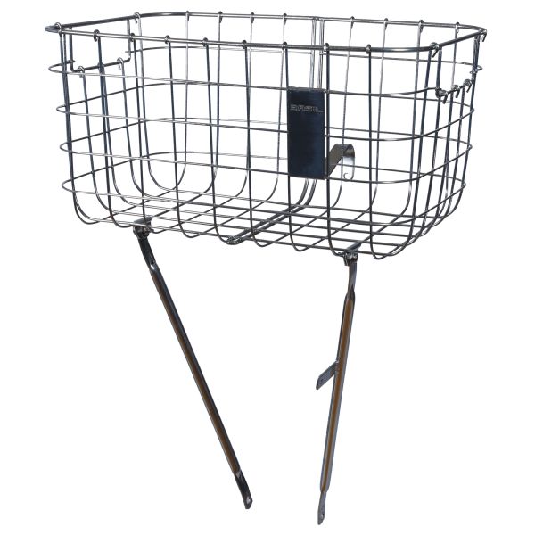 Basil Robin - Fahrradkorb - vorne - silber