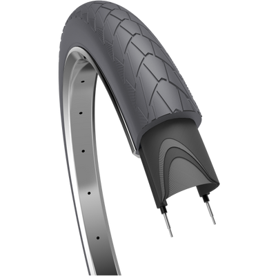 Kantenreifen Mambo 28 x 2,00 50-622 mm grau mit Reflexion