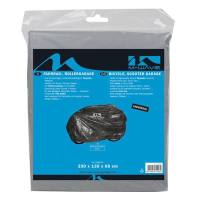 Fahrradgarage XXL - Fahrradgarage aus PEVA für alle gängigen Fahrräder, Roller - 230x135x65 cm - Planenmaterial - Schwarz