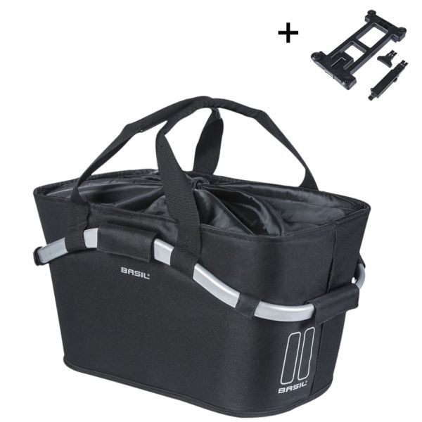 Basilikumkorb auf der Rückseite mit Carry All Black