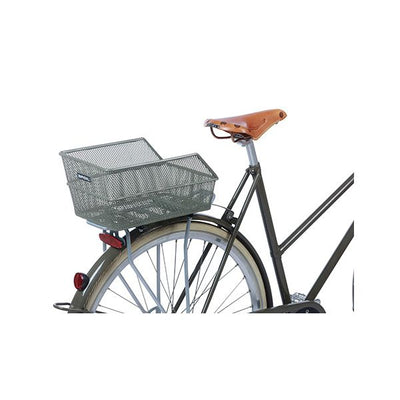 Basilikum Cento S - Fahrradkorb - auf der Rückseite - Olivengrün