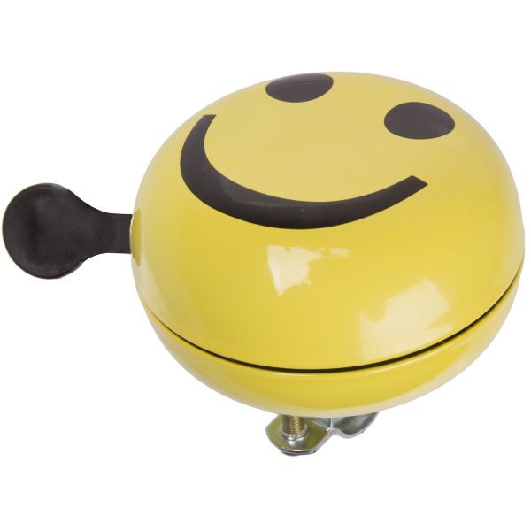 M-Wellen Fahrradglocke Ding-dong Ø80mm Smiley Gelb