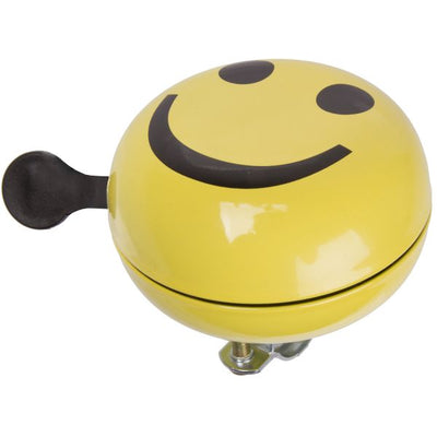 M-Wellen Fahrradglocke Ding-dong Ø80mm Smiley Gelb