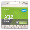 KMC-Ketten x12 Silber 1 2 x 11 128 126gl gewachst