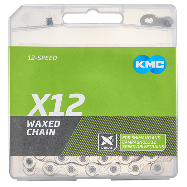KMC-Ketten x12 Silber 1 2 x 11 128 126gl gewachst