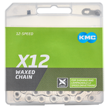 KMC-Ketten x12 Silber 1 2 x 11 128 126gl gewachst - afbeelding 2
