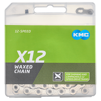 KMC-Ketten x12 Silber 1 2 x 11 128 126gl gewachst