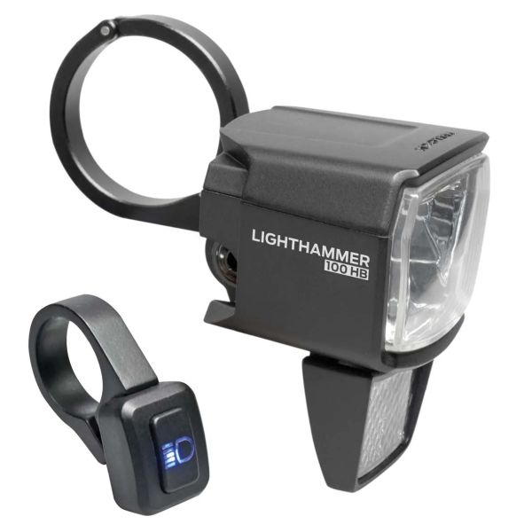 Trelock Scheinwerfer Lightthammer LS 890-HB E-B 12V DC 100 Lux