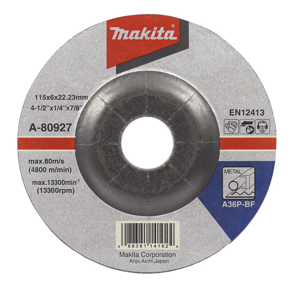 Makita-Schleifscheibe 180 x 6,0 mm Metall – A-80949