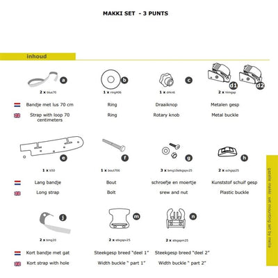 Melia Baby Kleinkindschale Be.set 3p Makki Bakfiets