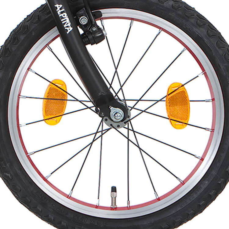 ALPINA -Vorderrad 20 J19DB Red Black SPK