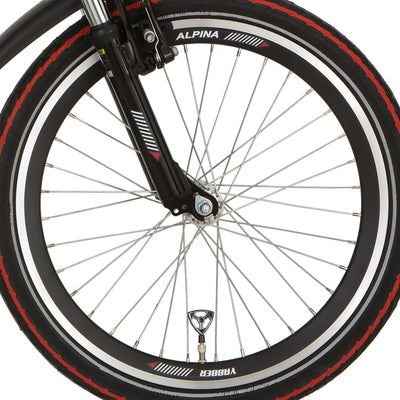 Vorderrad Alpina 20 HLQC Yabber Black Zink SPK