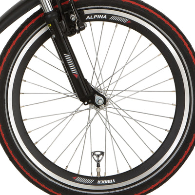 ALPINA -Vorderrad 22 HLQC Yabber Black Zink SPK
