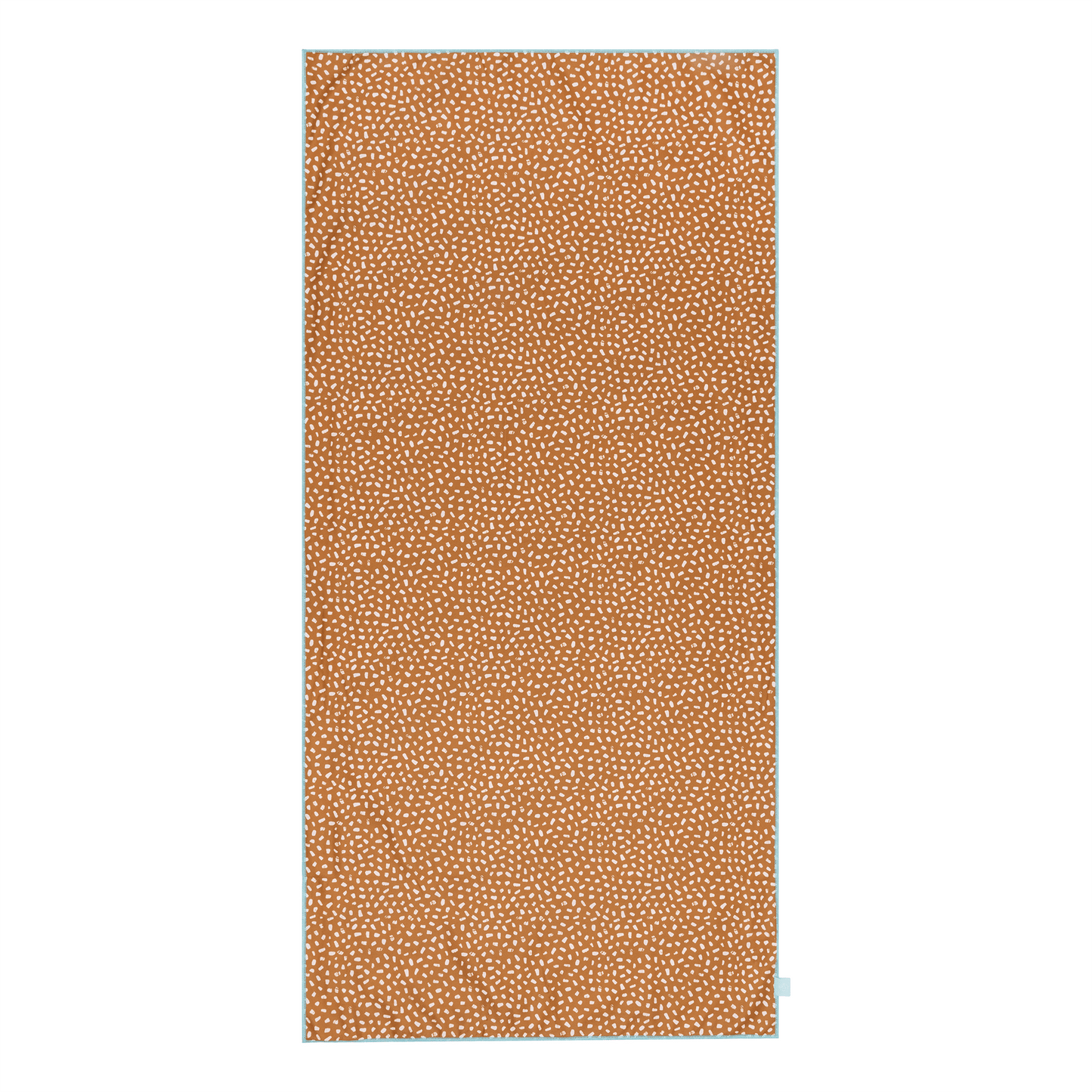 Lebendige Streifen | Orangeweißes Mikrofaseltuch 135 x 65 cm