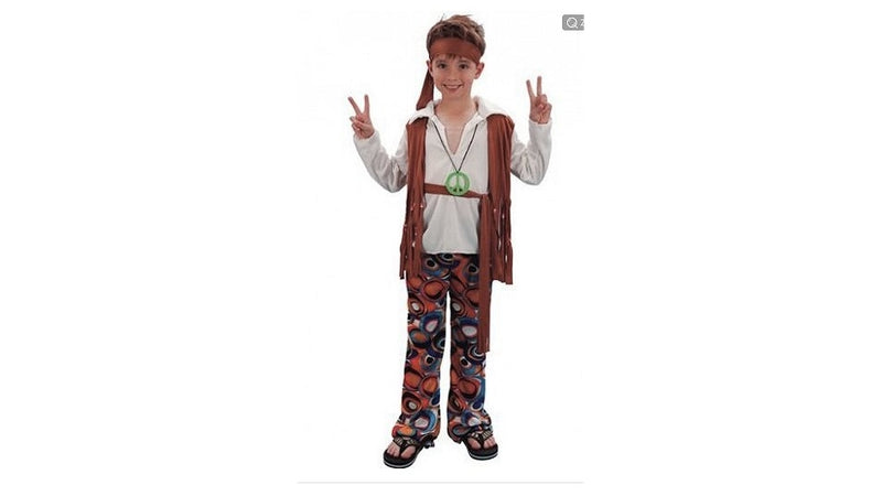 Clown Clown Kinderkostüm Hippie Jongen 7-9 Jahre