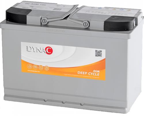 Dynac-Batterie, AGM, 12 V, 105 Ah, Halbtraktion