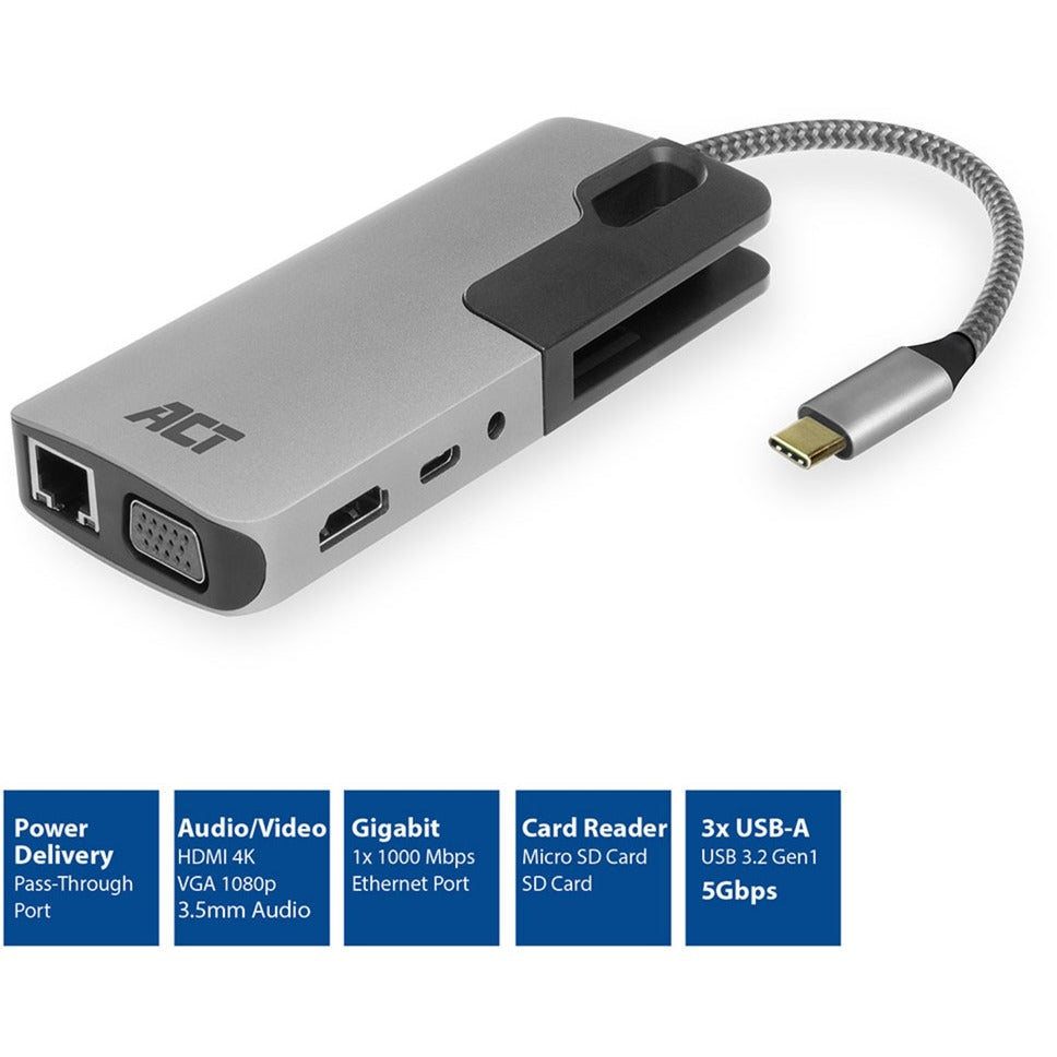 ACT-Konnektivität USB-C-Dockingstation