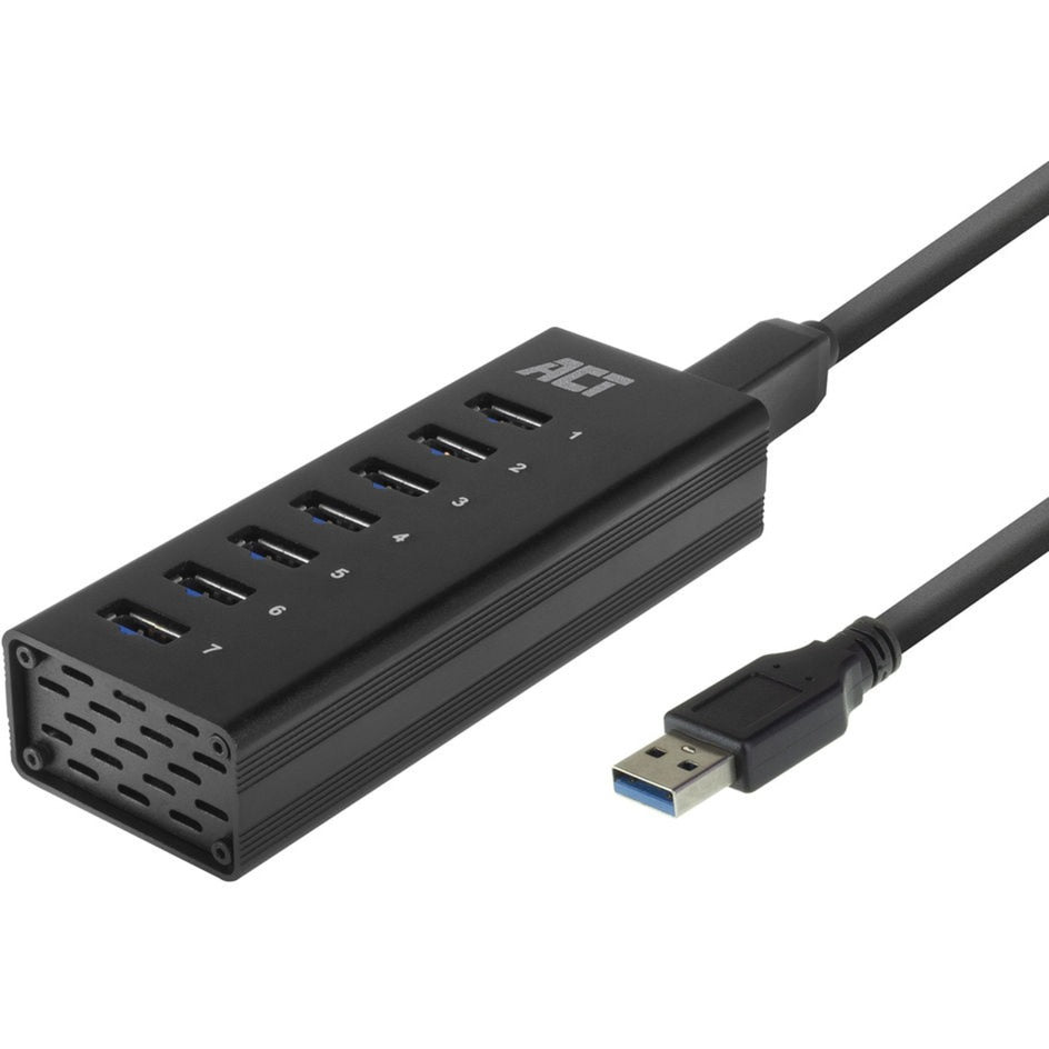 ACT Connectivity USB Hub 7 -Port mit Stroomadapter