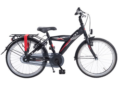Aldo 20 Zoll Roadstar Fahrrad Mattschwarzer roter Streifen