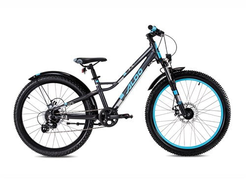 Aldo 24 Zoll Xride Alu Grey Blue 8V Naafdynamo -Scheibenbremse