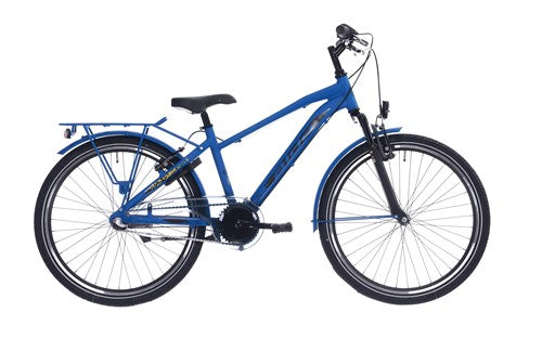 Aldo 26 Zoll Peak 2,0 Fahrrad Alu 3V Matt Blau gelb