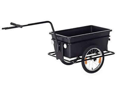Roland Big Boy Fahrradanhänger - Kunststoff Stahl - 90L - Schwarz