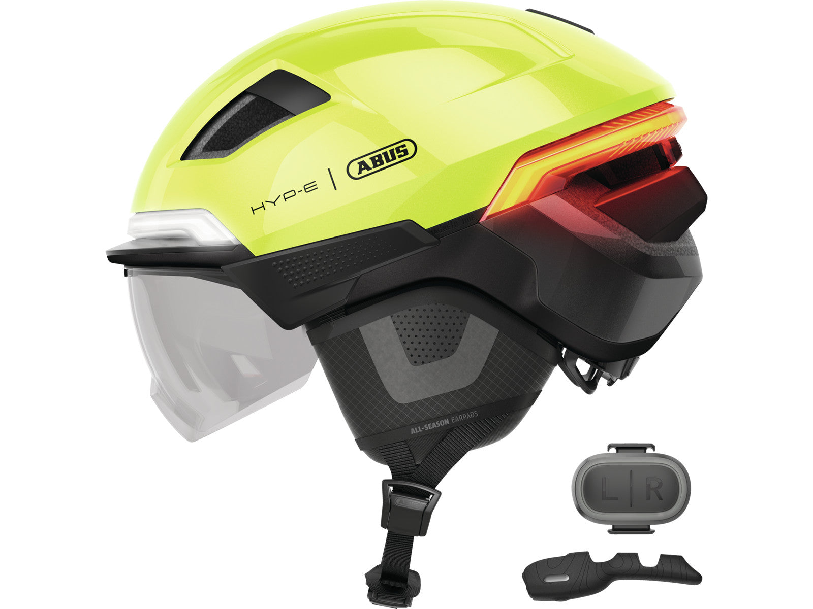 Abus Smart Helm Hyp-e Bl.ace Signalgelb L 57-61cm