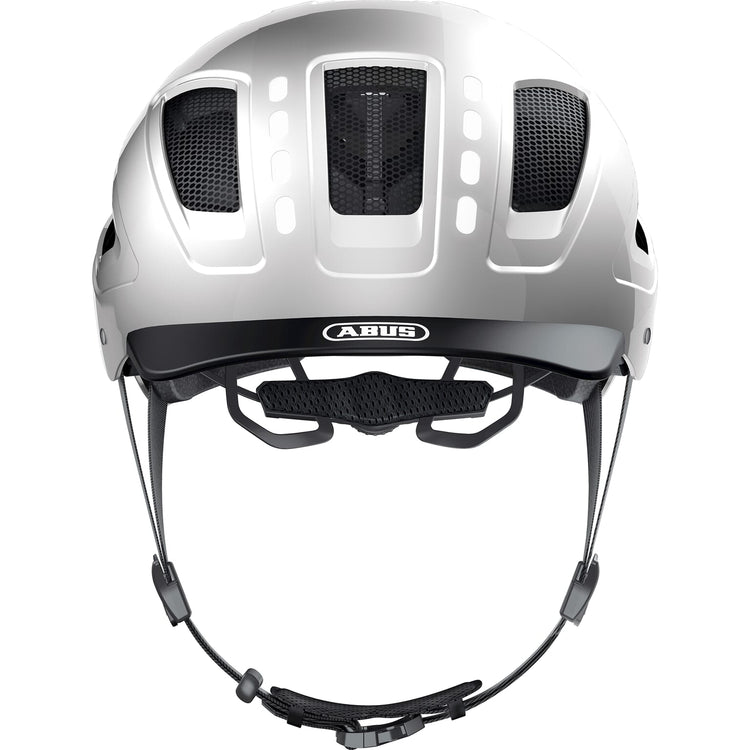 ABUS HELM HYBAN 2.0 LED-Signal Silber L 56-61 cm