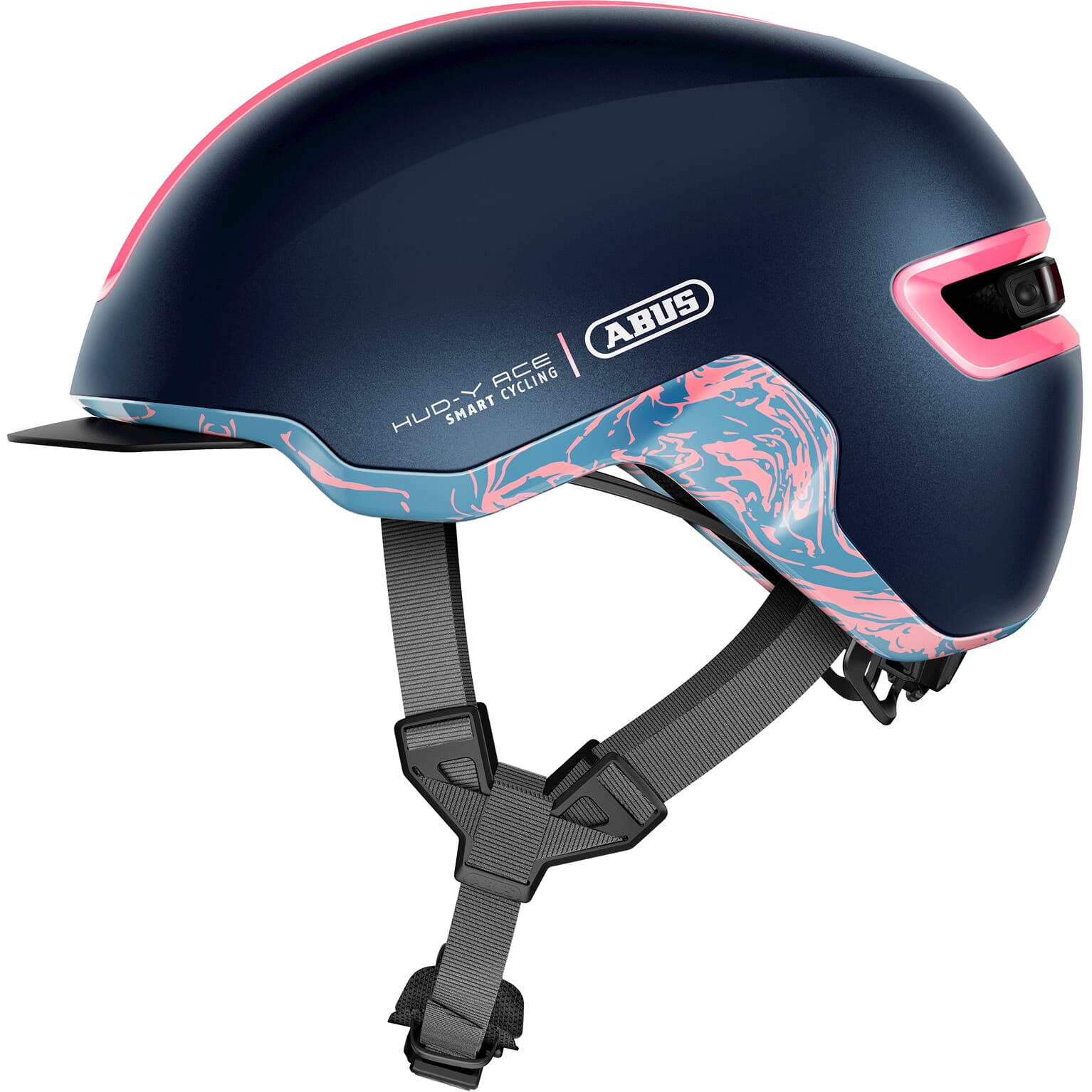 Abus-Helm Hud-y Mitternacht Blau M 54-58 cm