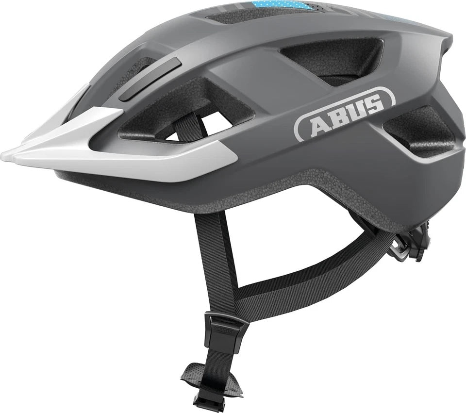Abus Helm Aduro 3.0 LED Race Gray M 52-58 cm