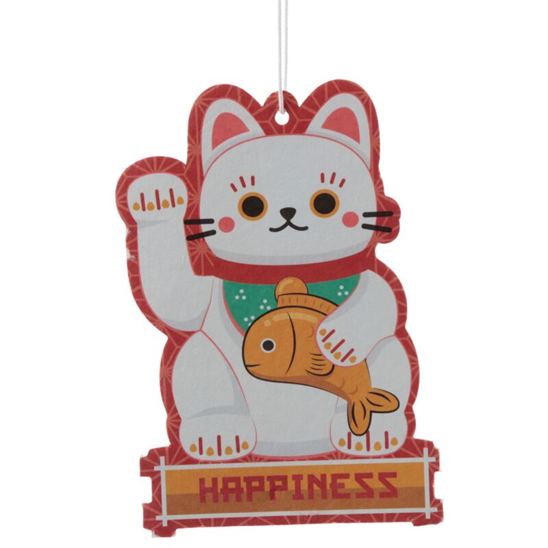 Jasmijn - weißer Maneki Neko Air Frisher