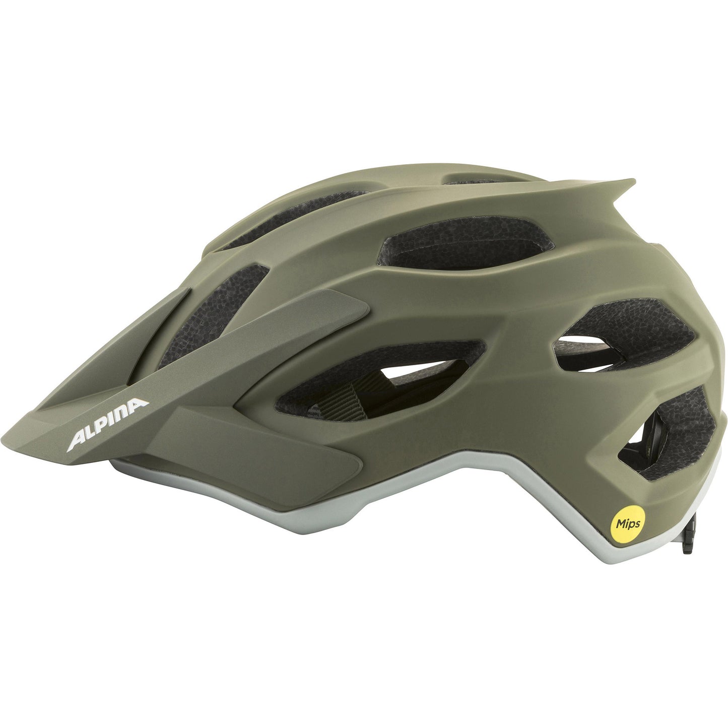 Olympische Sportbekleidung Alpina Sports MTB-Helm Apax Mips 52-57 Mattgrün