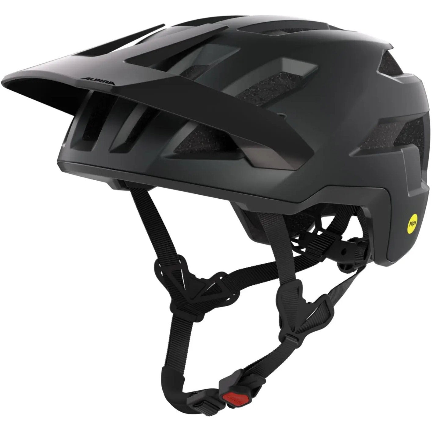 Olympische Sportbekleidung Alpina Sports MTB-Helm Taunus Mips 59-61 Mattschwarz
