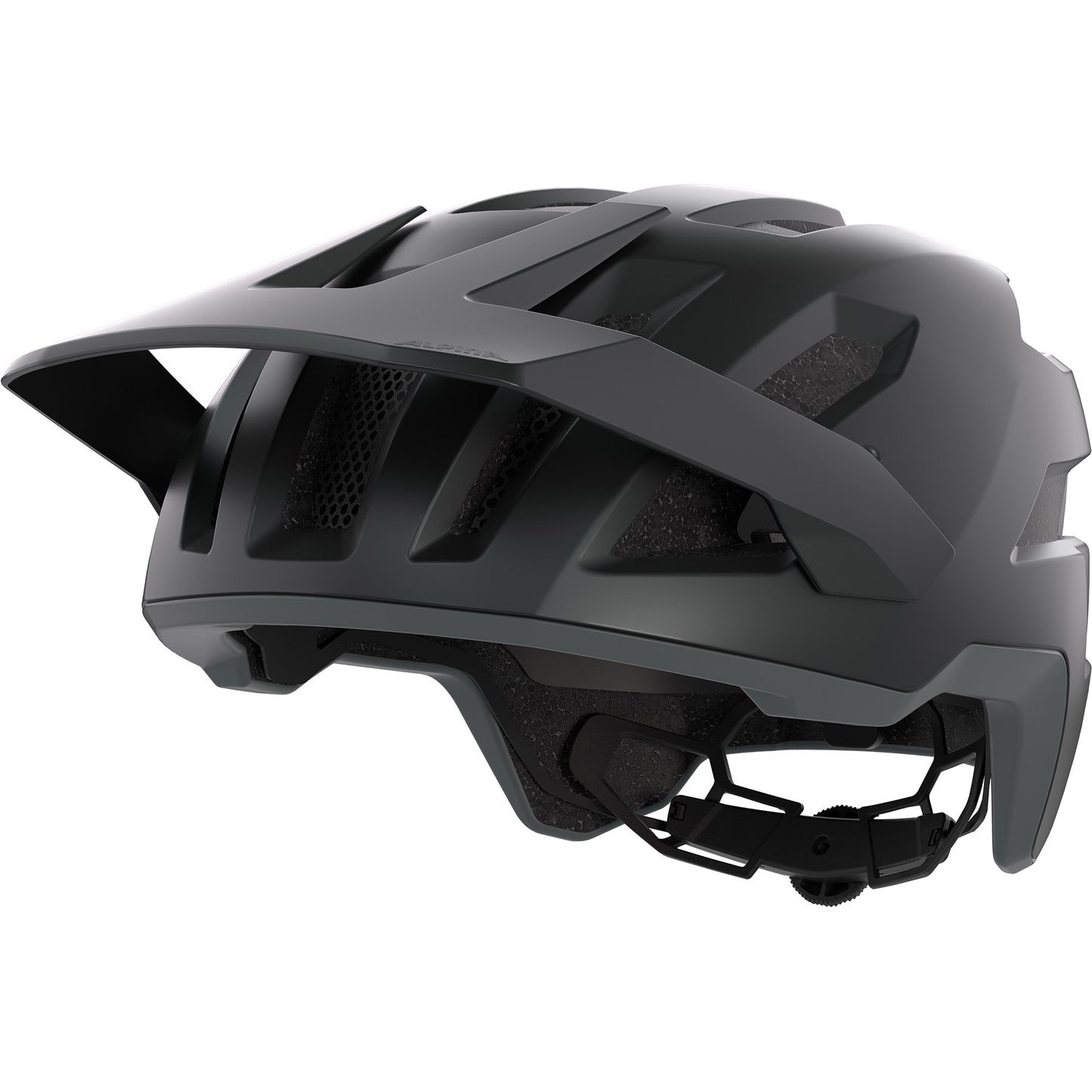 Olympia-Sportbekleidung Alpina Sports MTB-Helm Taunus 52-56 mattschwarz grau