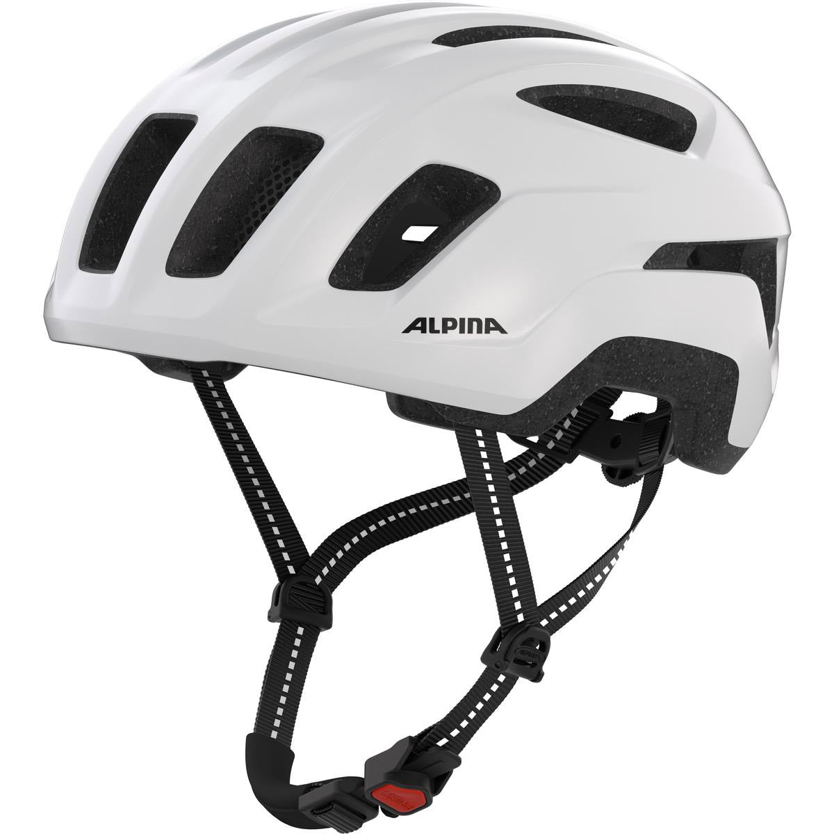 Olympiasportbekleidung Alpina Sports Urban Helm Paranus 52-56 glänzend weiß